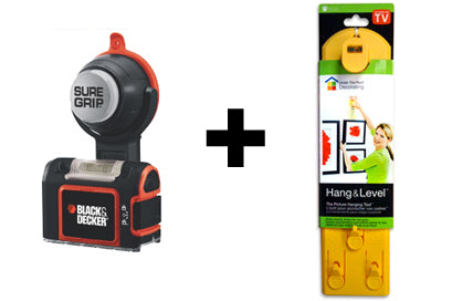 SureGrip + Hang & Level = the perfect picture hanging pair